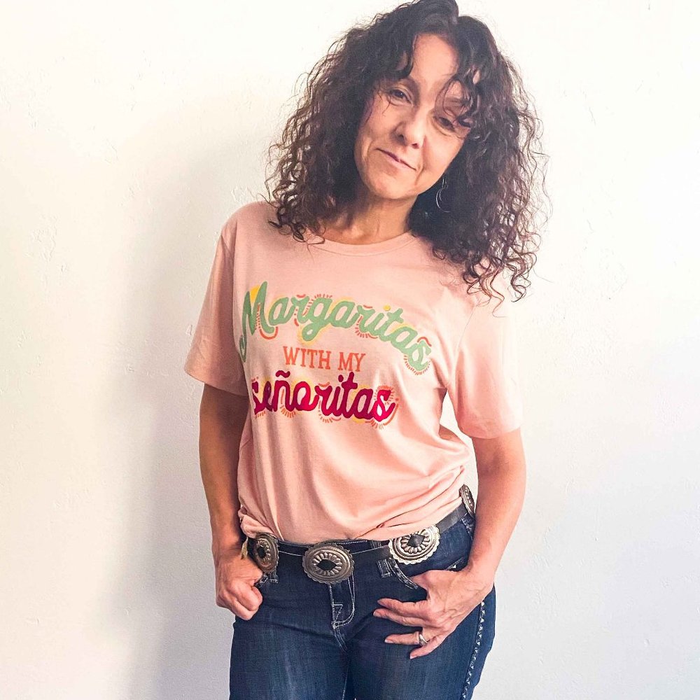 Margaritas With My Senoritas Pink T-Shirt